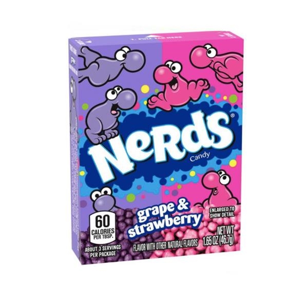Wonka Nerds grape & strawberry 46 gr x 36 st