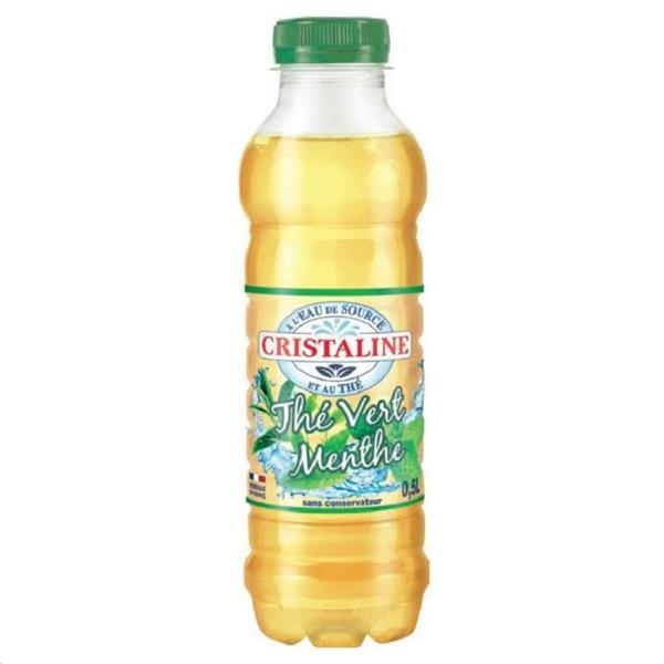 Cristaline Mint Green Tea 500 ml x 24 pc