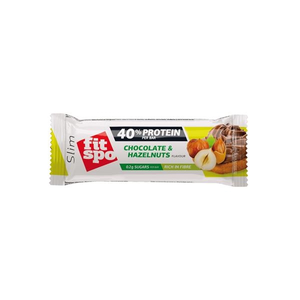 FitSpo Slim Chocolate and Hazelnuts protein bar 50 gr x 12 pc