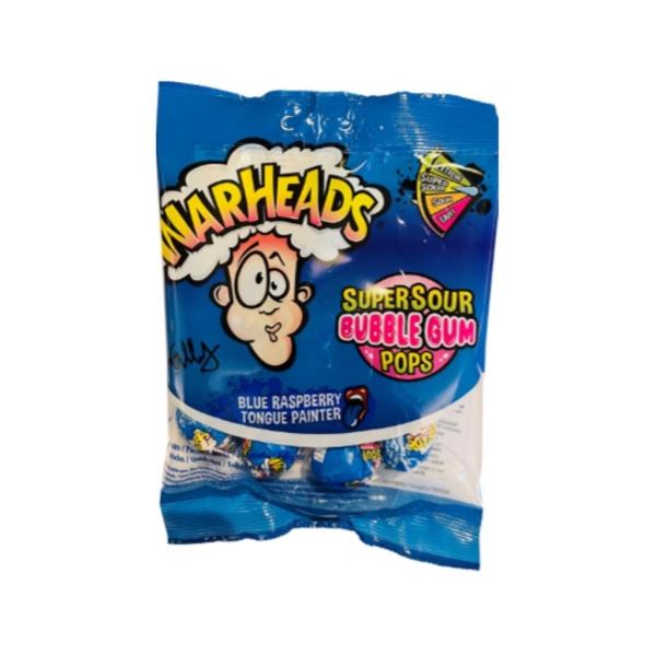 Warheads lollipop blue 105 gr x 22 pc