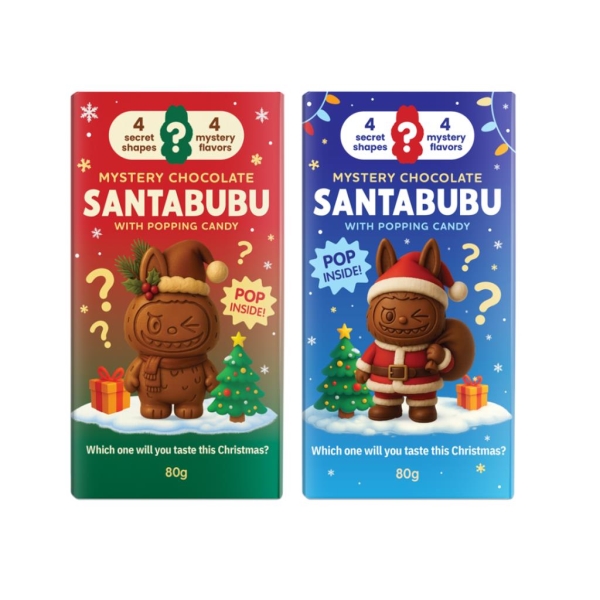 Santabubu Chocolate various flavours 80 gr x 12 st