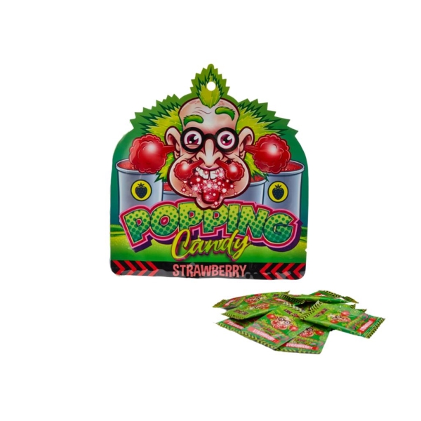 Dr. Sour Popping Candy Strawberry 15 gr x 20 st