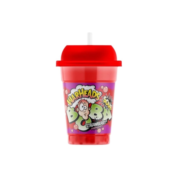 Warheads Boba Sour Strawberry 400 ml x 28 pc