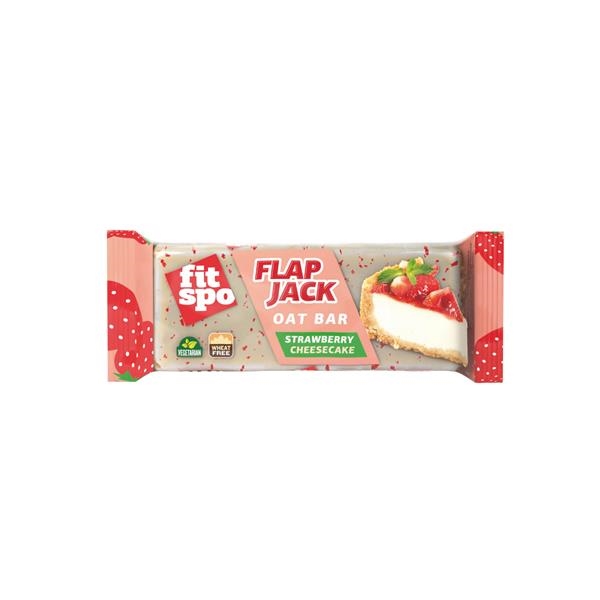 FitSpo Flapjack Strawberry Cheesecake Energy bar 90 gr x 12 pc
