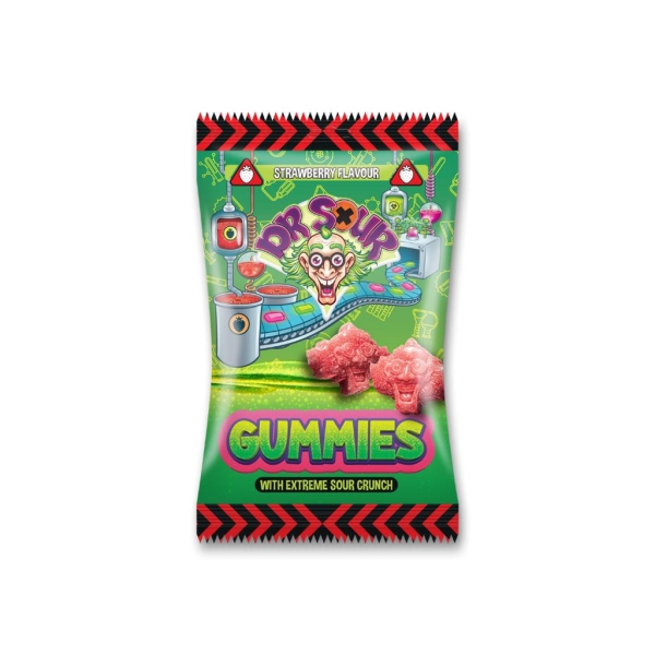 Dr. Sour Gummies Strawberry 200 gr x 12 pc