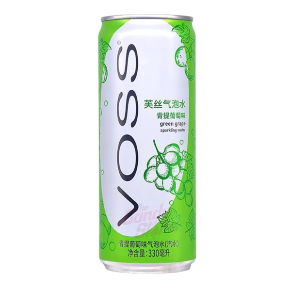 Voss Sakura Green Grape Sparkling Water can 330 ml x 12 pc