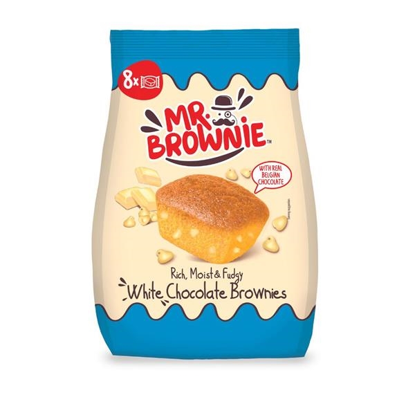Mr Brownie Witte Chocolade 200 gr x 12 st