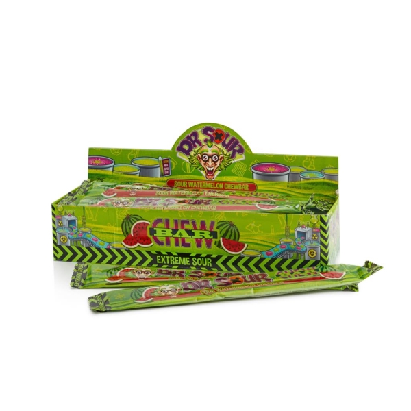 Dr. Sour Watermelon Chew Bar 50 gr x 24 st