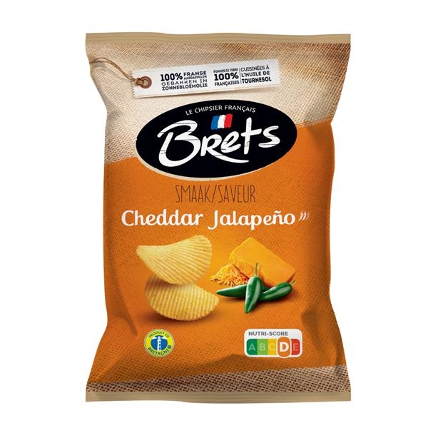 Brets Cheddar Jalapeño 125 gr x 10 pc