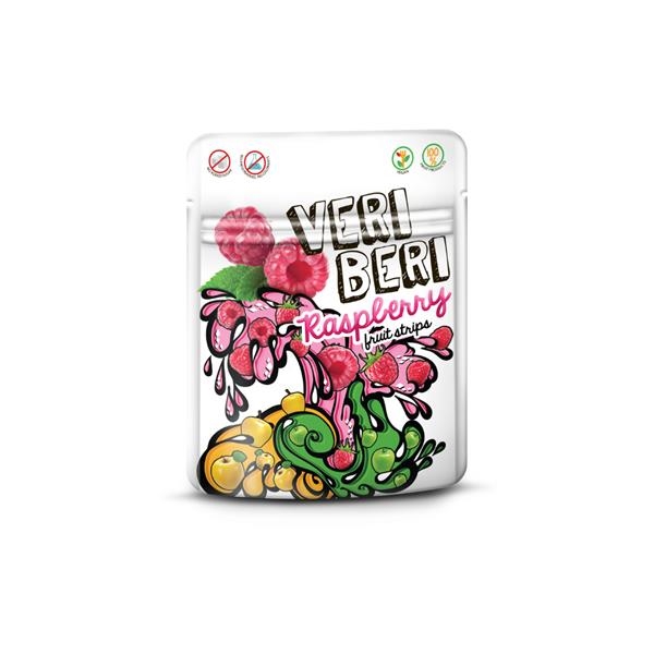 Veri Beri Raspberry fruit strips 50 gr x 28 pc (BBD = 26/09/26)