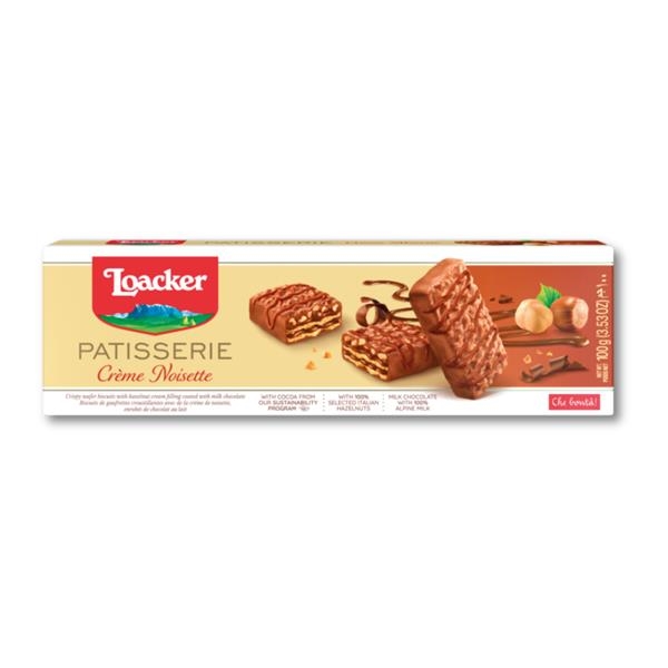 Loacker Patisserie Hazelnootcrème 100 gr x 12 st (THT = 28/02/26)