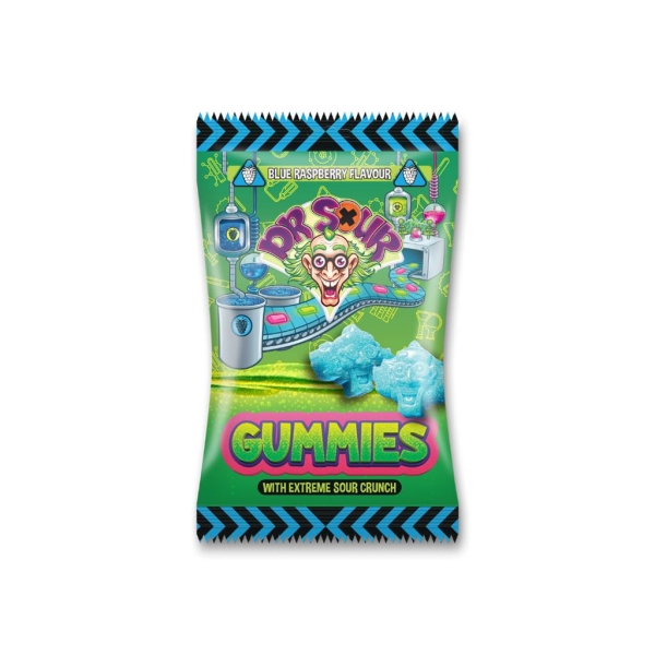 Dr. Sour Gummies Blue Raspberry 200 gr x 12 pc