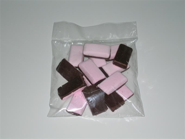 Lards Choco Fraise 200 gr x 24 pc