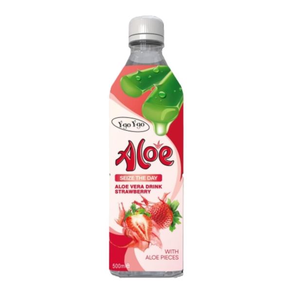 Y-go Y-go Aloe Vera Fraise 500 ml x 12 pc