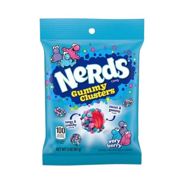 Nerds Gummy Clusters Very Berry 85 gr x 12 st