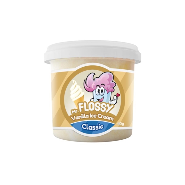 Mr Flossy Cotton Candy Classic Vanilla Ice Cream 40 gr x 12 pc
