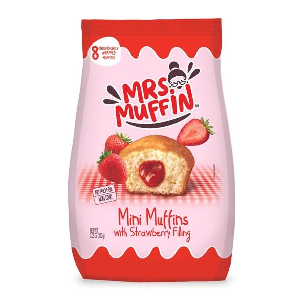 Mrs Muffin Strawberry 200 gr x 12 pc