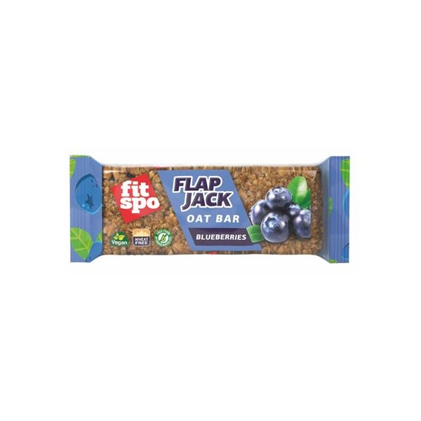 FitSpo Flapjack Blueberry Energy bar 80 gr x 12 pc