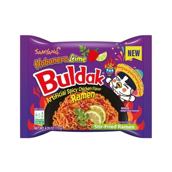 Samyang Buldak Noodle Habanero Lime 135 gr x 5 st