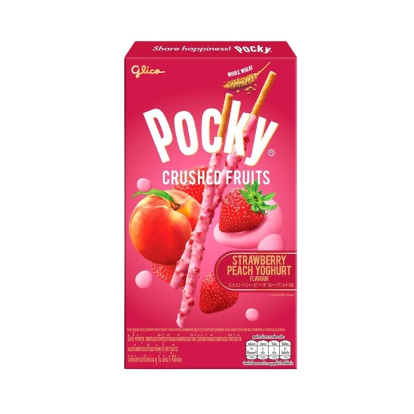 Pocky Fraise Pêche Yaourt 38 gr x 10 pc