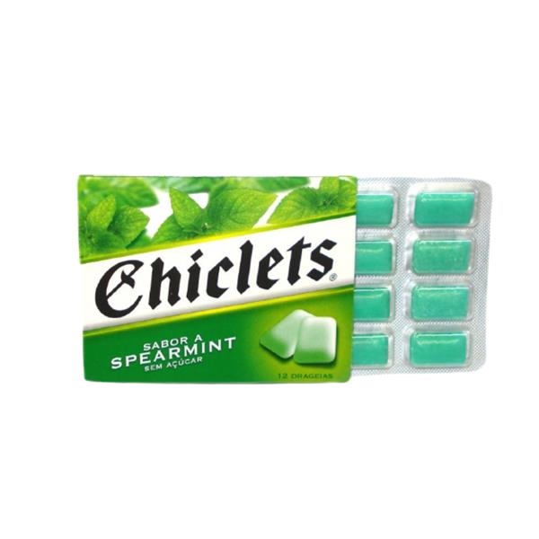 Chiclets Spearmint sans sucre x 14 pc