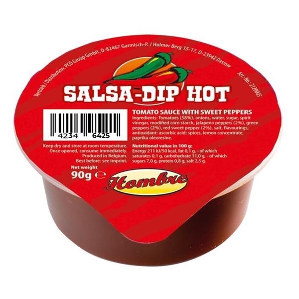 Hombre Salsa Dip Hot Portion Pack 90 gr x 48 pc